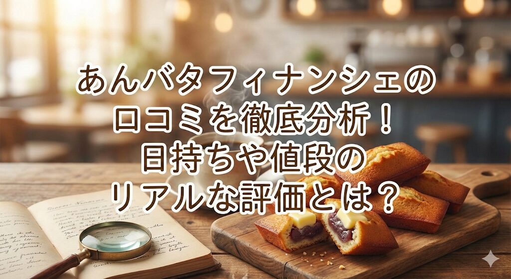 岡田謹製のあんバタフィナンシェの口コミ記事のアイキャッチ画像